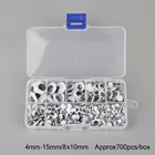 Глаза самоклеящиеся для скрапбукинга Тедди, смешанные, 4-15 мм, 700 шт., аксессуары для игрушечной куклы