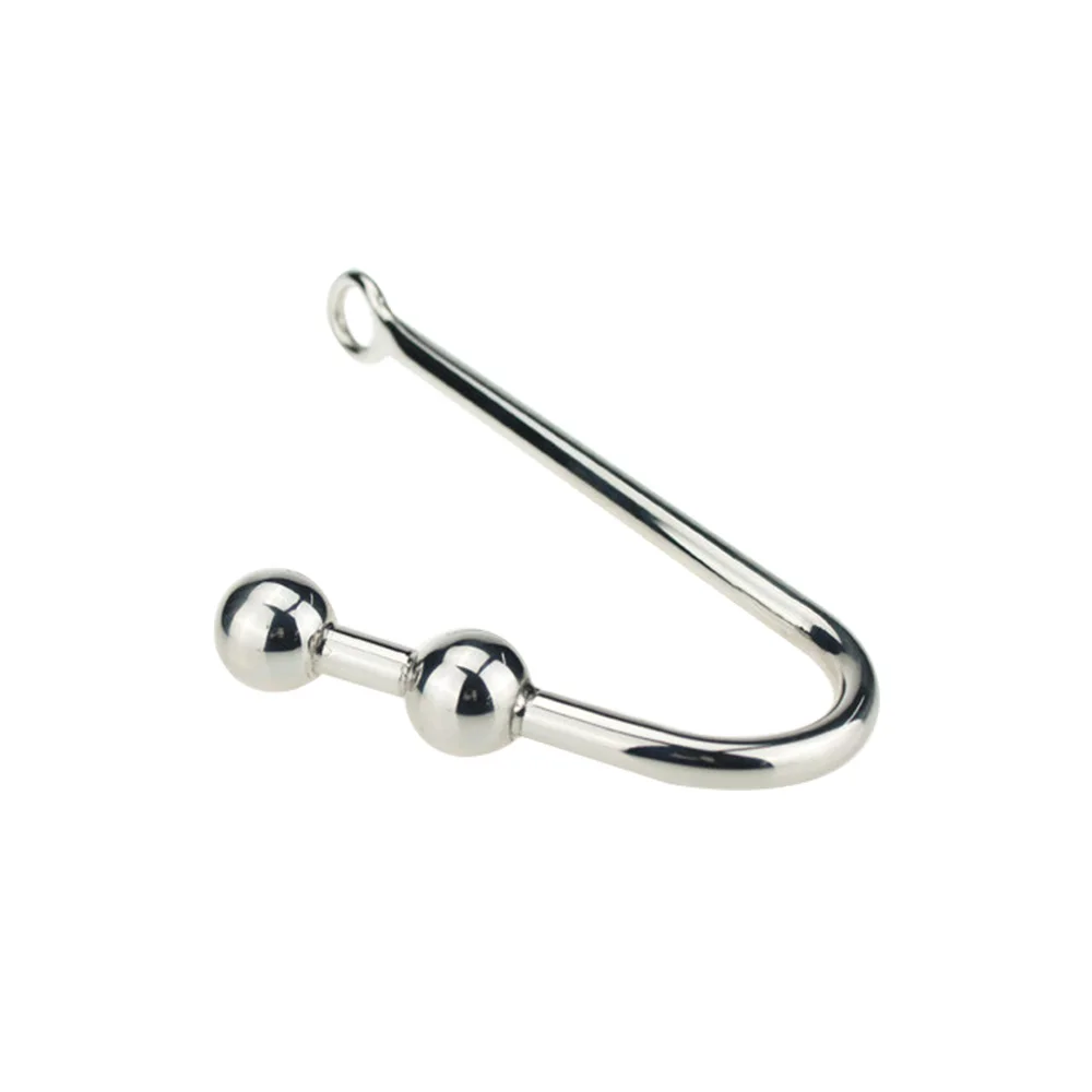 Нержавеющая сталь Анальный с бусинами крючок отверстие Двойные шары