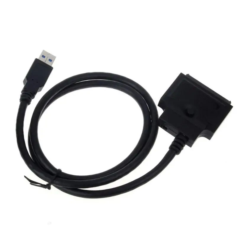

Zihan 5gbps USB 3.0 to SATA 3 22Pin 7+15 for 3.5" 2.5" Hard disk driver Adapter Black