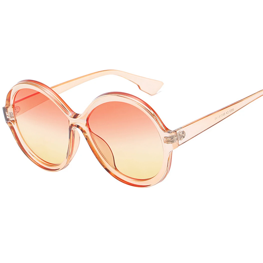 Женские увеличенные Круглые Солнцезащитные очки винтажная брендовая