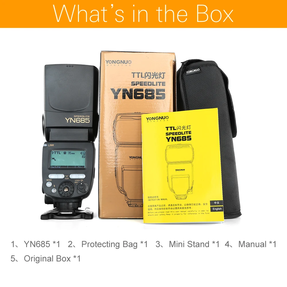 Беспроводная вспышка YONGNUO YN685 YN685C YN685N HSS TTL i 2 4G Speedlite для Canon Nikon с поддержкой YN560IV