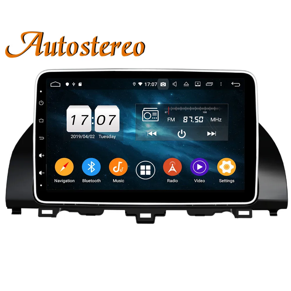 Android 9 автомобильный gps-навигатор без dvd-плеера для Honda Accord 10 мультимедиа головное устройство радио магнитофон стерео ips