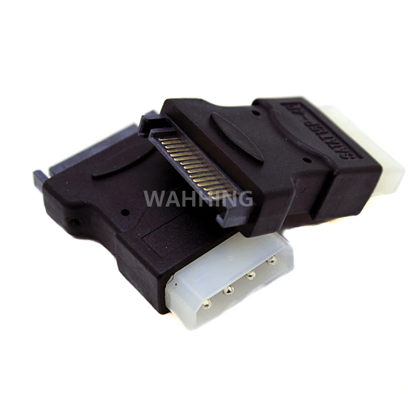 2 шт./лот 15Pin 15 Pin SATA папа к Molex IDE 4 мужской адаптер удлинитель Кабель питания Разъем
