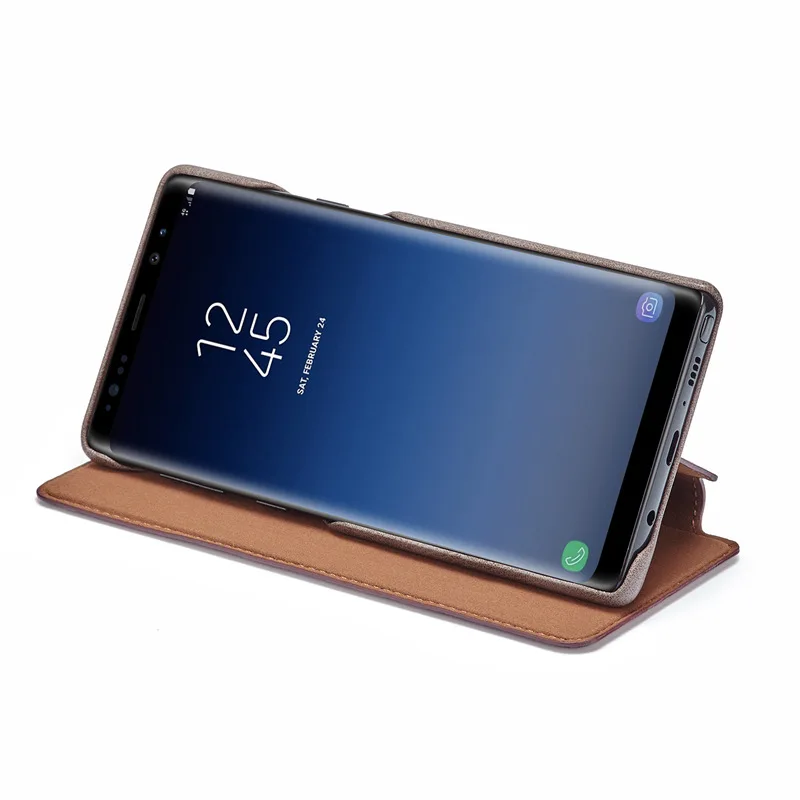 Кожаный чехол HG для Samsung Galaxy Note 9 защитный Hoesje Coque откидной Чехол магнитные