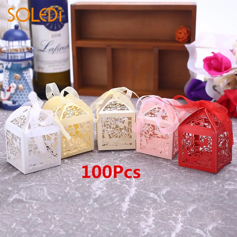 Лента подарочная коробка бабочка полый чехол Мультяшные коробки для конфет