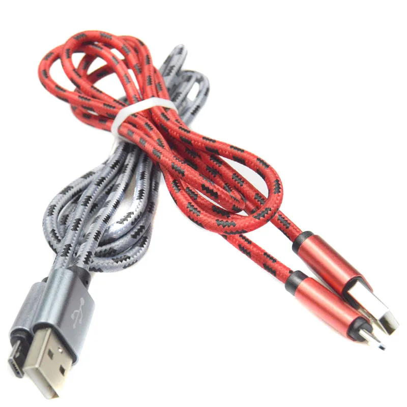 Новый 1 M/2 M/3 M Кабель Micro Usb Плетеный Быстрая Зарядка для передачи данных Мобильный