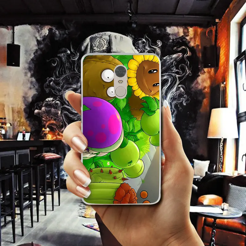 Plants Vs Zombies For Xiaomi Mi Redmi Note 2 3 3S 4 4X 4A 5 5S 6 8 A1 Pro Plus Shell Coque Soft TPU Silicone Mobile Phone Cases |