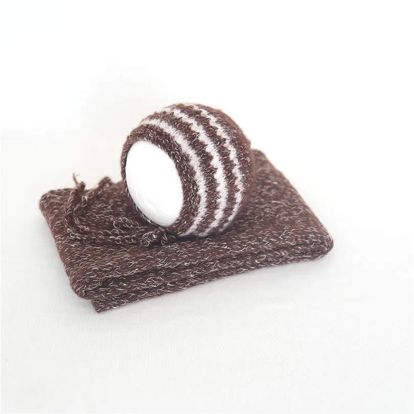 Текстурированная винтажная эластичная трикотажная шапочка для новорожденных