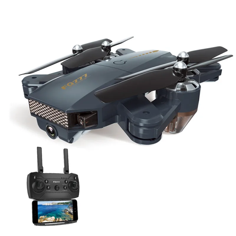 Blue 0.3mp Camera Складные радиоуправляемые дроны-Квадрокоптеры 720 P wifi FPV камера высота Удержание Авто траектория возврата Летающий гравитационный чувство вертолет - Цвет: Blue 0.3mp Camera