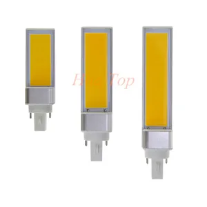 1 шт. 7 Вт 9 Вт 12 Вт светильник высокой мощности с горизонтальной заглушкой, лампа G24 G23 E27, белая светодиодная лампочка, настольная лампа, лампа с монолитным блоком светодиодов, бесплатная доставка