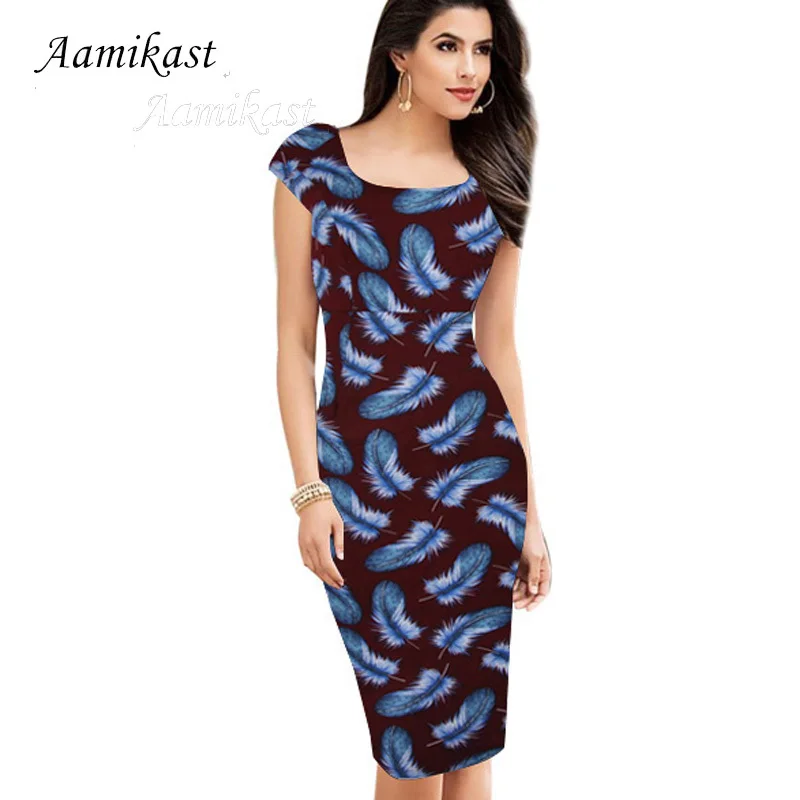 Женские платья-карандаш AAMIKAST обтягивающие с квадратным вырезом без рукавов