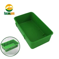 5pcs plastic bird feeder bowl water drinking device bird bath basin bowl dove parrot cup bird cage parrot cleaning appliances