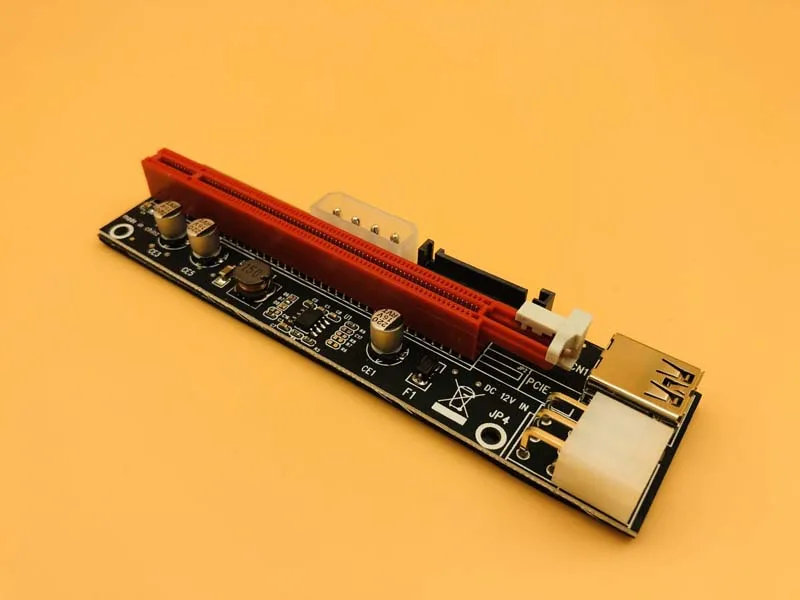 12 шт. 3 в 1 4pin 6pin SATA PCI E Экспресс 1x 4x 8x 16x удлинитель USB 0 черный Райзер адаптер карта