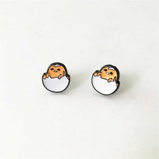 IVYYE Lazy Gudetama модная аниме Сережка с героями мультфильмов милые серьги-гвоздики с животными для женщин девочек детские ювелирные изделия подарок