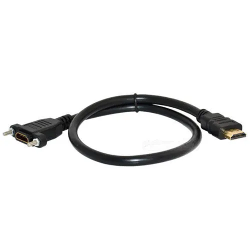 1 5 м футов HDMI штекер к женскому панельному удлинительному позолоченному