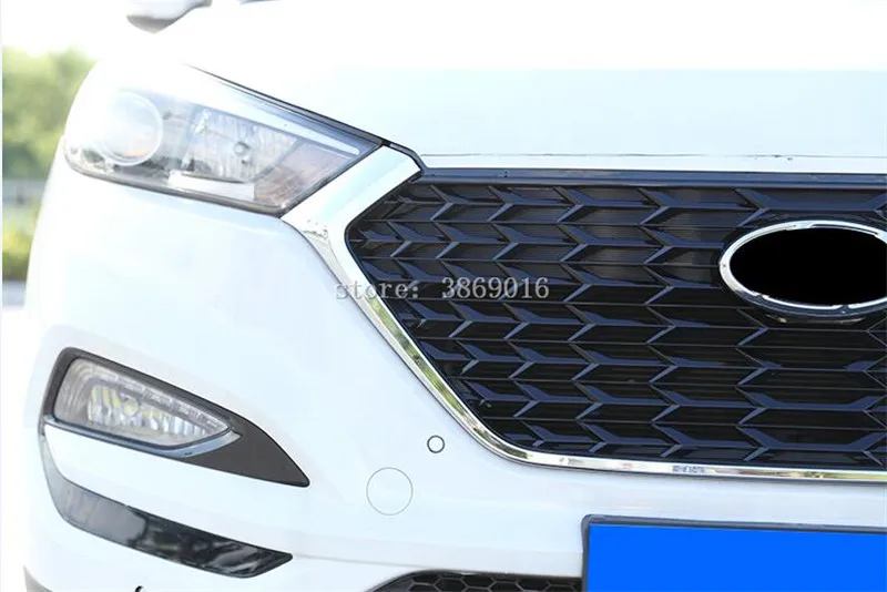Для hyundai Tucson- FUSION гоночная решетка гриль Передняя Маска Крышка грили подходит для FUSION MONDEO черный серебристый автомобильный Стайлинг