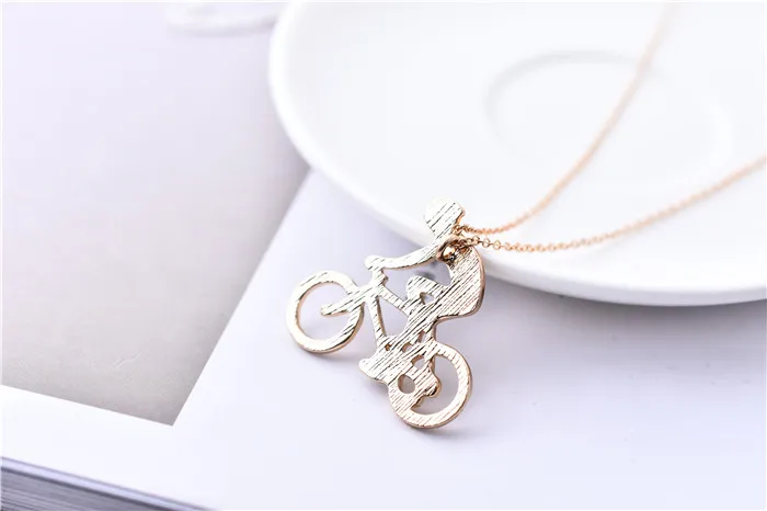 Мужское ожерелье с подвеской в виде фигурки велосипеда|Ожерелья подвеской| |