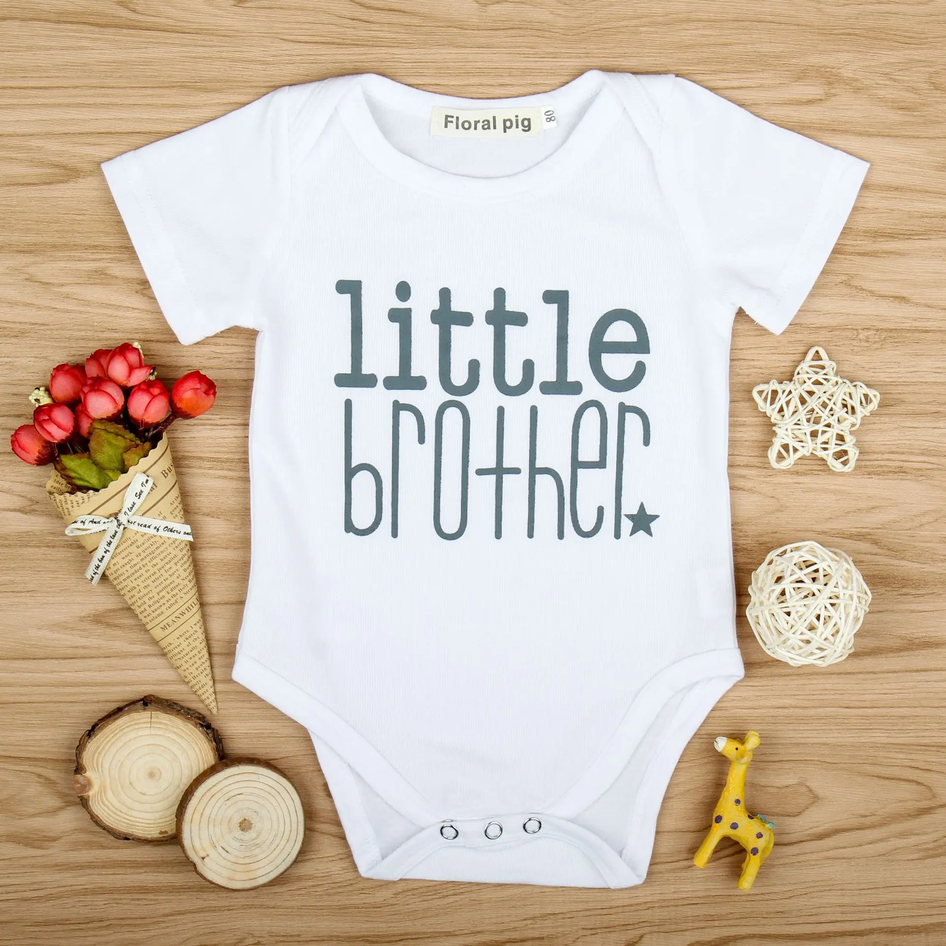 Одинаковые комплекты для семьи с надписью Big Sister and Brother боди маленьких детей