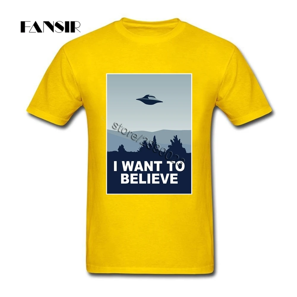 В стиле хип-хоп Х-файлы которые я хочу верить футболка Для мужчин короткий рукав