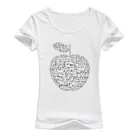 Футболка женская, хлопковая, с принтом