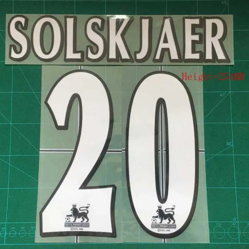 SOLSKJAER 20 nameset Флокирование - Цвет: 7