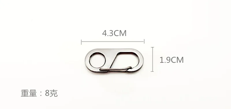 Нержавеющая альпинистская пряжка оборудование для кемпинга быстрый крючок 8