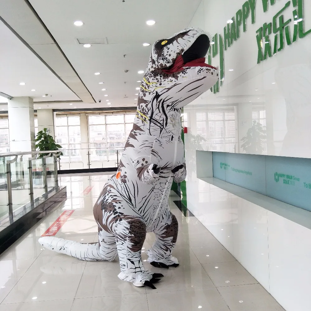 Взрослый надувной динозавр T-REX костюм на Хэллоуин Рождество трекс динозавр надувной костюм партии косплей костюм для женщин и мужчин