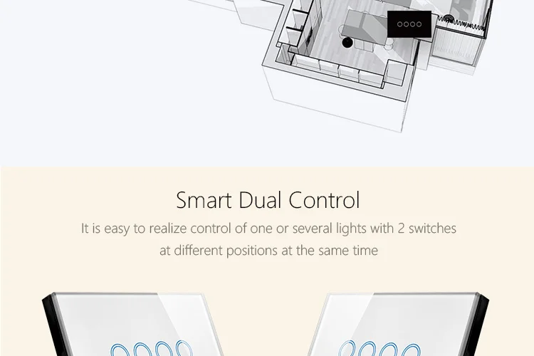 ASEER Smart Life Tuya 4 банда Wi-Fi светильник переключатель, AU/US беспроводные интеллектуальные Настенные переключатели совместимый с Alexa и Google Assistant