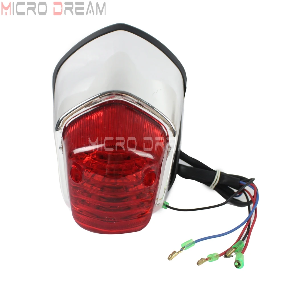 Мотоцикл Универсальный 12v Стоп Хвост светильник для Kawasaki Yamaha V-Star Suzuki Honda Shadow Ace 750 1100 VT400 VT750 VT1100 C2
