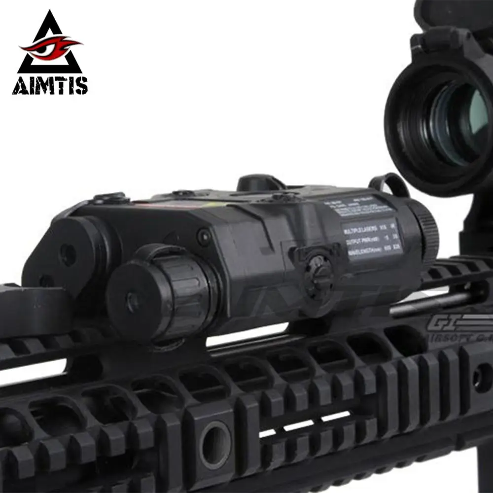 AIMTIS страйкбол LA PEQ 15 красный точечный лазерный тактический светодиодный
