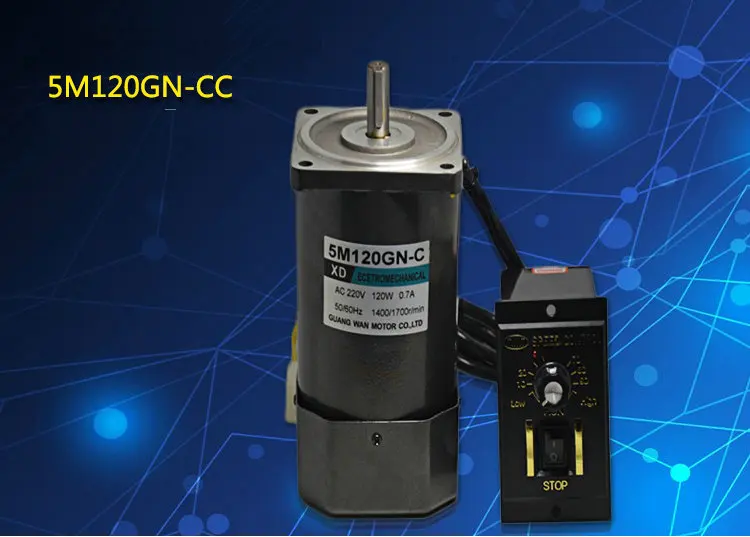 AC220V 120 Вт 1400/2800 об./мин. с миниатюрными AC Регулятор скорости Реверсивный