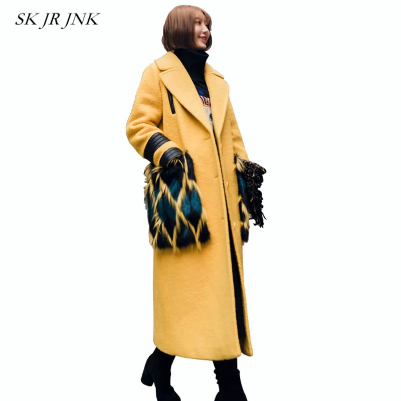 Зимнее пальто Для женщин теплая хлопковая стеганая Шерстяное Пальто Длинные