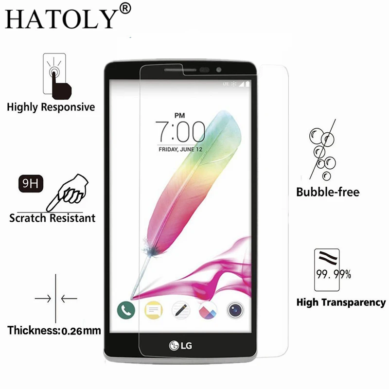 2 шт. закаленное Стекло для LG G4 Stylus ультра тонком Экран протектор G Stylo LS770 пленка