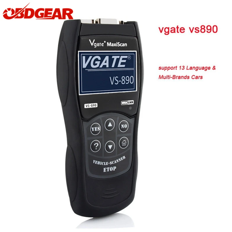 Oringal Vgate VS890 ОДБ 2 Автосканер OBD2 OBDII автоматический диагностический сканер