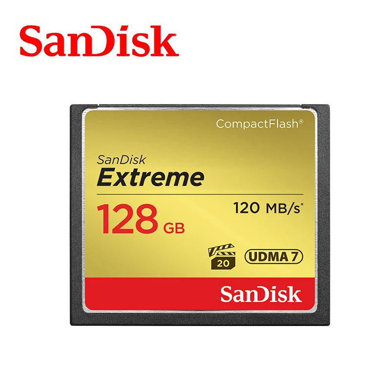 Sandisk Extreme Compact flash 4 К Памяти CF Карты до 120 МБ/с. Скорость чтения для богатых и Full HD