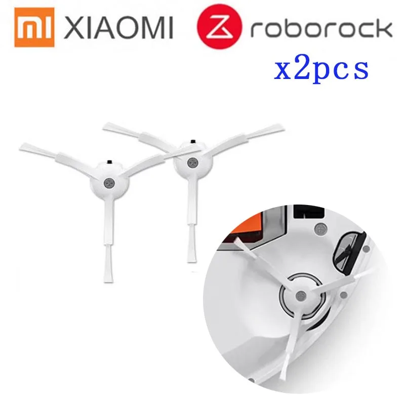 Подходит для Xiaomi Roborock Robot S50 S51 Запчасти для пылесоса комплекты рулонной щетки тряпки мокрой уборки фильтр боковая щетка - Цвет: 2pc side brush
