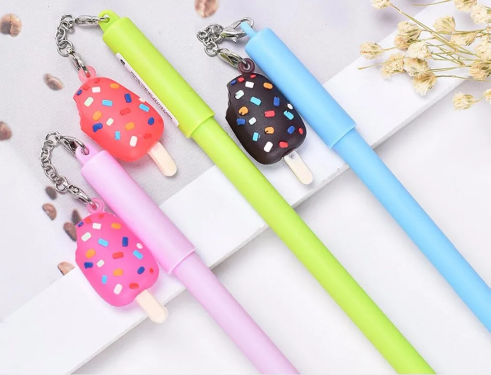Корейская цветная ручка с гелевыми чернилами Kawaii игольчатая Студенческая