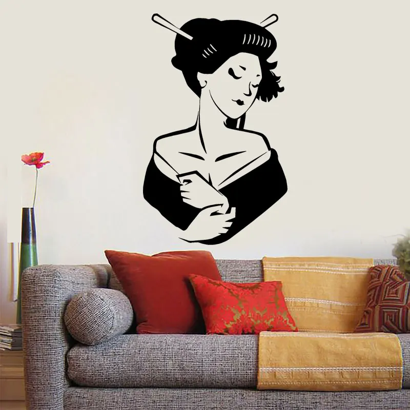Купить Виниловая настенная наклейка с изображением девушки - купить по выгодной цене | - Idea Design Store