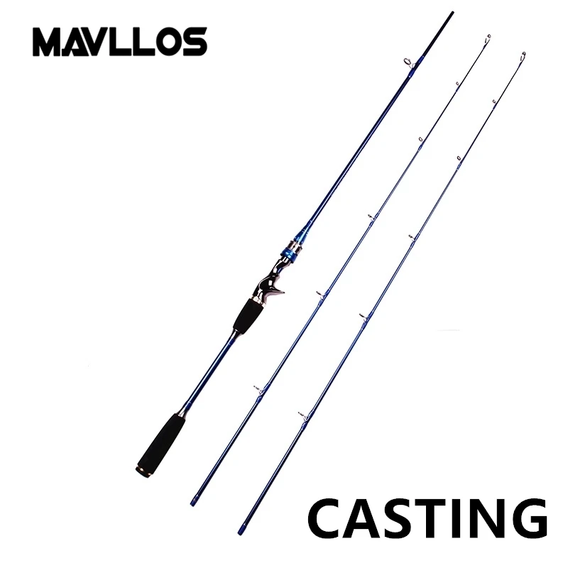 Mavllos 1.8m 2.1m 2 Подсказки удочки Вес приманки 3-20g высокоуглеродистый прядильный стержень 2 секция ультра легкая морская рыбалка Прутки - Цвет: Черный