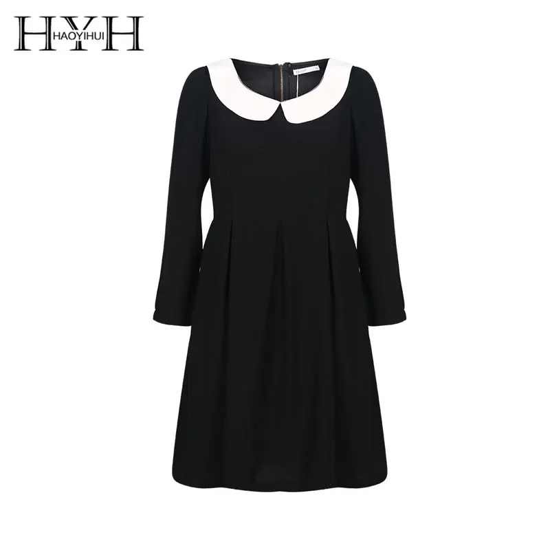 HYH HAOYIHUI винтажное весеннее платье женская одежда трапециевидной формы с длинным