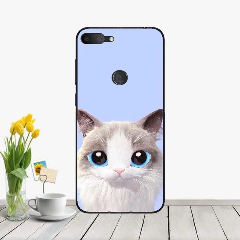 J18 Милый модный чехол для телефона Alcatel 1S 5024D 5," чехол с принтом" Кокос "задняя крышка телефона для Alcatel 1S - Цвет: J18