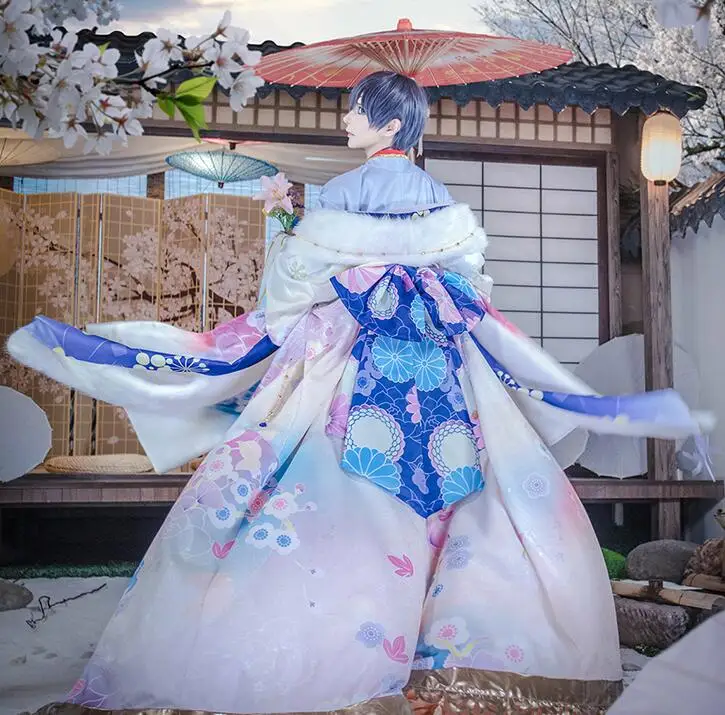[Открытый заказ] косплей японского Аниме Kuroshitsuji Ciel Phantomhive Moon awakening kimono Siut(10 шт.) одежда COS