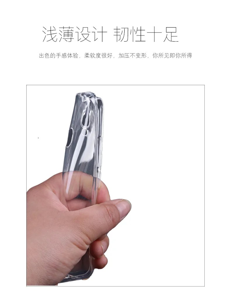 Transparent Clear Cover For Homtom S7 Case Ultra thin Soft 5.5inch Silicone TPU Back Phone |