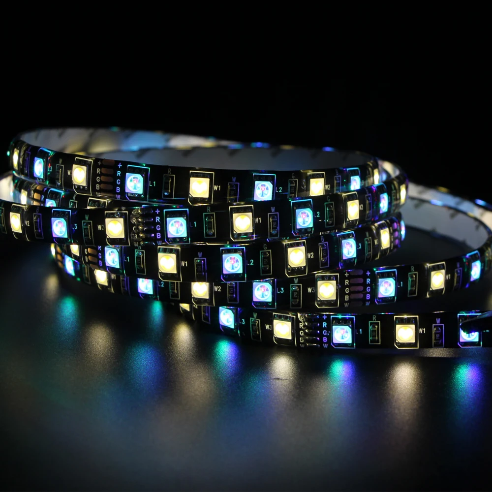 DC12V 5 м RGBW 300 Светодиодная лента 5050 SMD Водонепроницаемая 60Led/M Гибкая RGB +
