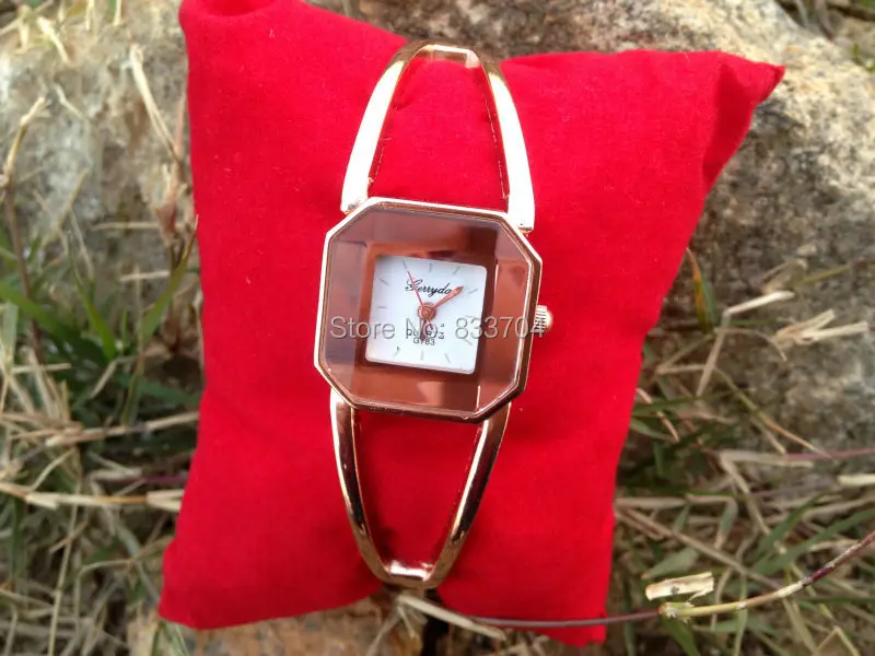 Сплав Аналоговый полигон розовое золото корпус женские модельные часы модные