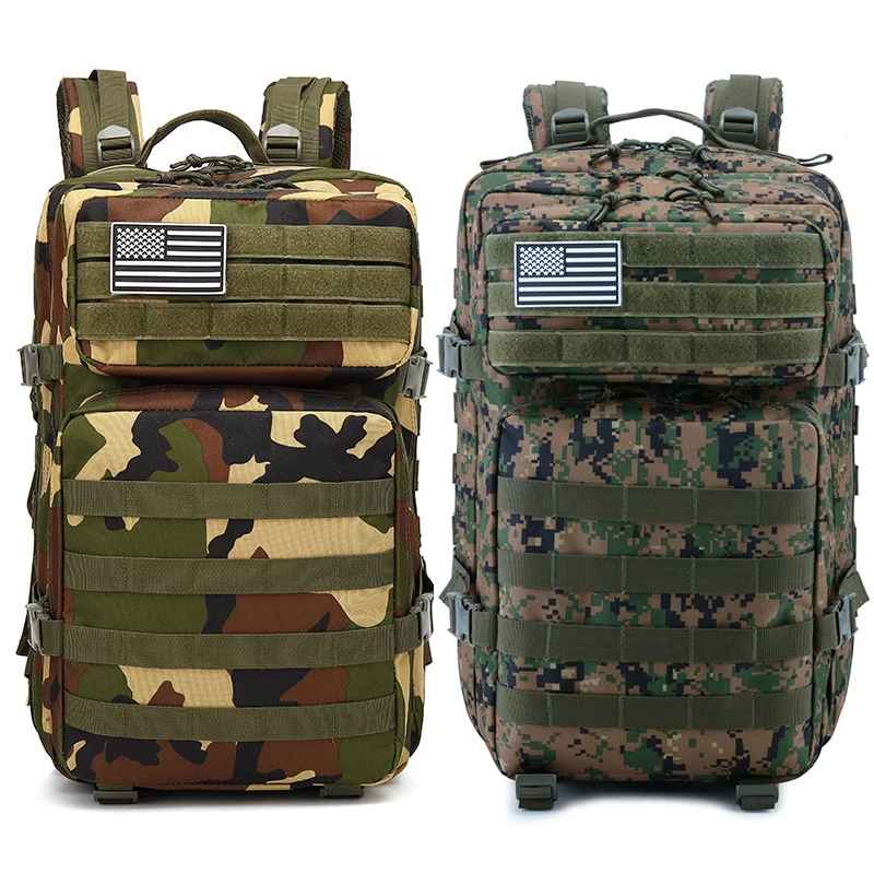 PureLeisure 45L водонепроницаемый рыболовный рюкзак Открытый Molle Camo Тактический охотничий альпинистский военный армейский рюкзак сумки