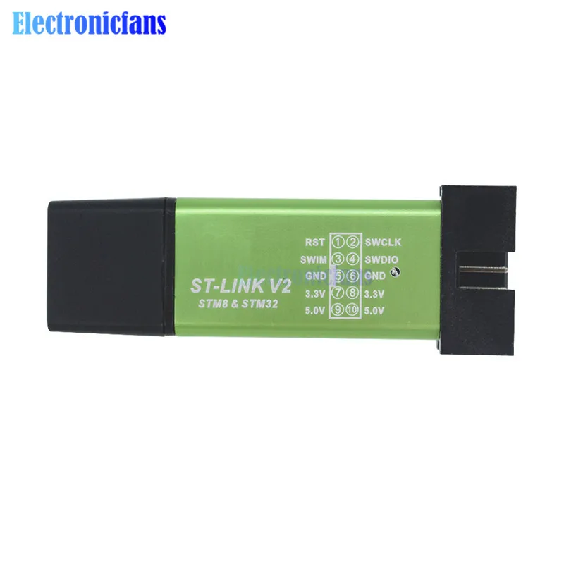 1 комплект ST LINK Stlink ST-Link V2 Mini STM8 STM32 симулятор скачать программист Программирование с крышкой DuPont кабель