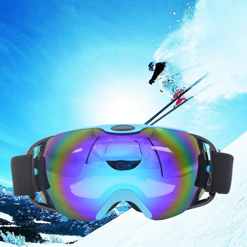 Маска для дайвинга противотуманные очки двойные линзы лыжные с одной