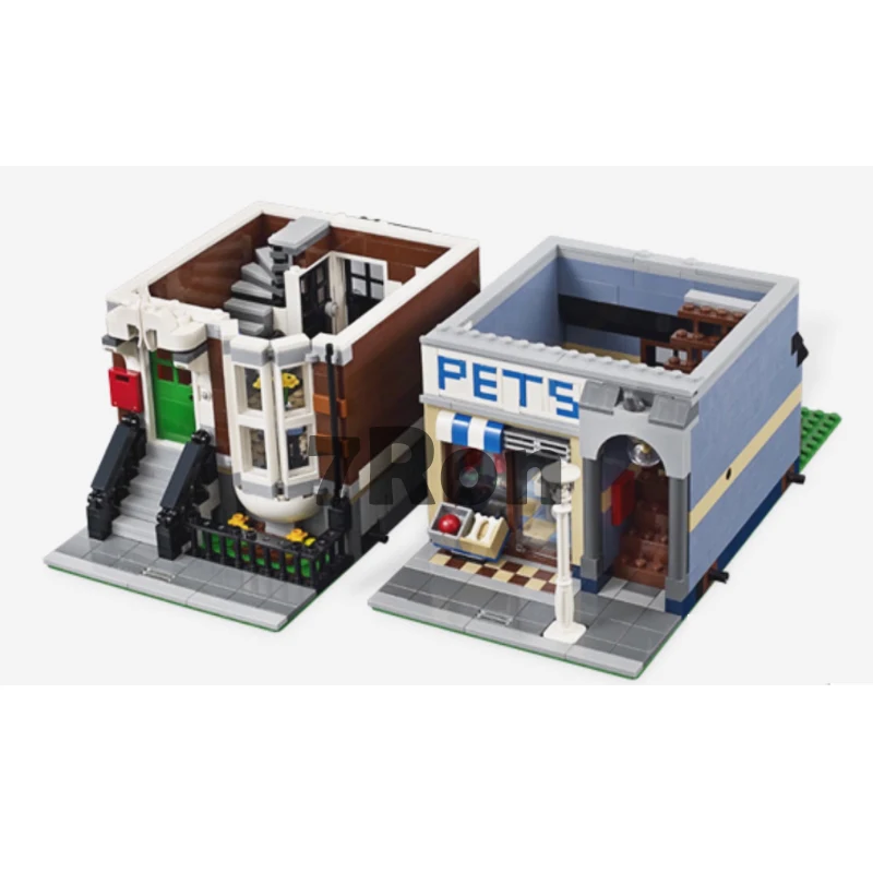 Модель здания игрушки хобби Pet Shop parall импорт 15009 Совместимость с lego Creator серии 10218
