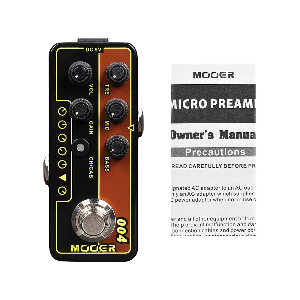 MOOER микро-предусилитель для гитары педаль серии 004 гитарный эффект дневной